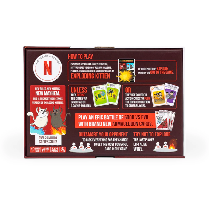 Juego De Mesa Exploding Kittens Good vs Evil +7