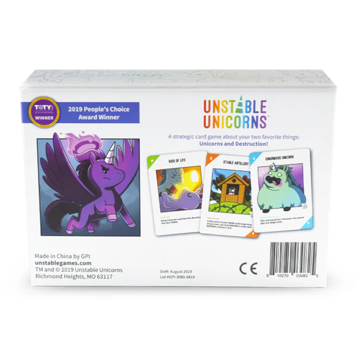 Juego de Mesa Unstable Games Unstable Unicorns Base +8