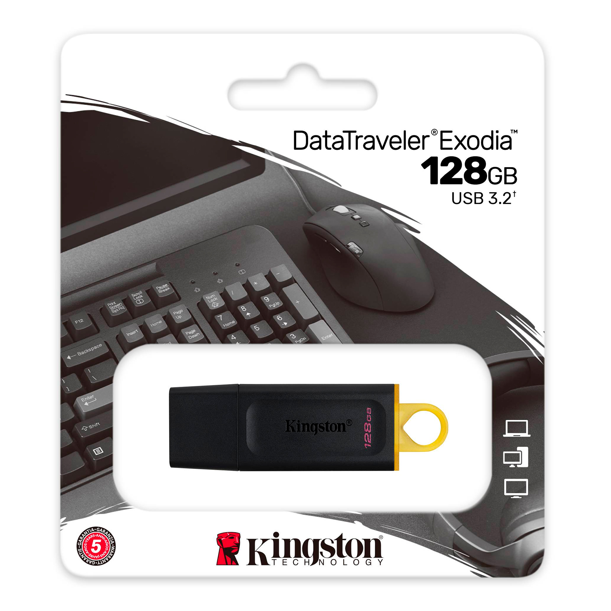 Pendrive Kingston 128Gb DataTraveler Exodia Usb 3.2