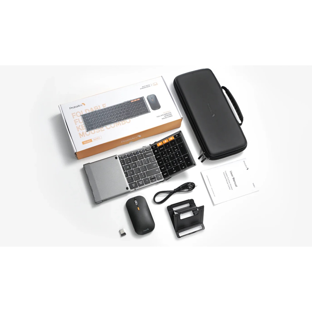 Combo Mouse y Teclado Mini Bluetooth ProtoArc Xkm01