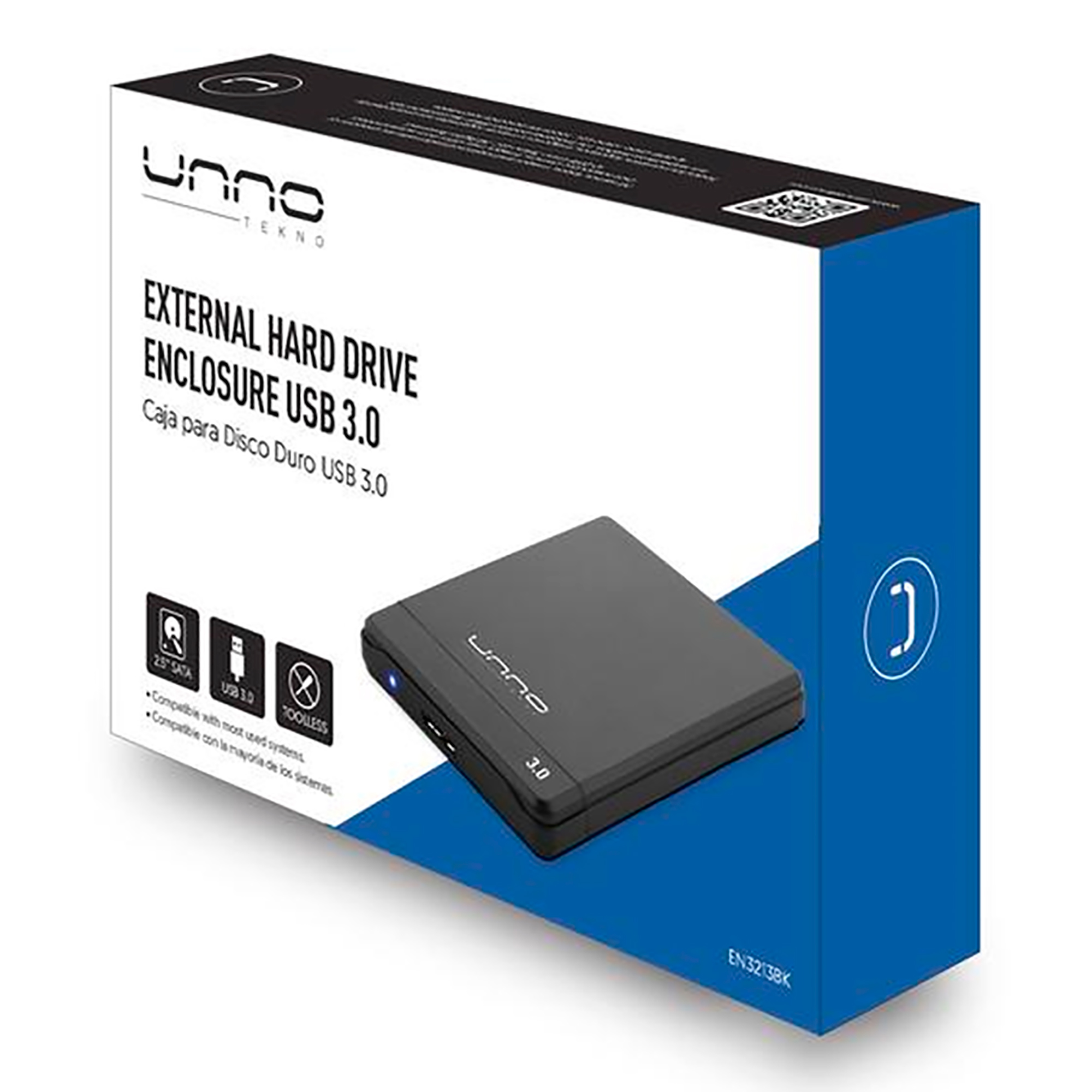 Carcaza Unno P/hdd Solido De 2.5´