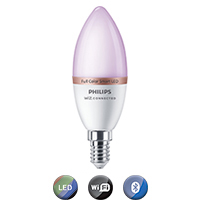 Lámpara Led Inteligente Philips Wiz 4,9W E14 Blanco Y Color
