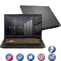 Asus Gaming Tuf 17,3'' Core I5 8gb 512gb Win10 Rtx3050ti