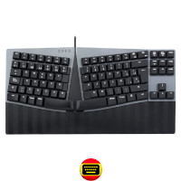 Teclado Ergonómico Usb Perixx 335 Multimedia Español
