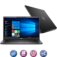 Notebook Dell 14'' Core I7 16gb 512gb Win10 Pro