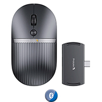 Mouse Inalámbrico 2en1 Hub 3 Puertos ProtoArc Travel Hub Mouse