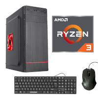 Pc Coolmax Ryzen 3 3200G 8gb 128gb ssd m.2 + 256gb ssd 2.5