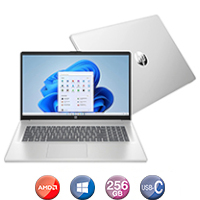 Notebook Hp 17,3'' Ryzen 3 8gb 256gb Win11