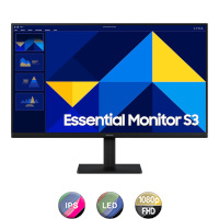 Monitor Plano Samsung Essential S3 S30GDD 27&quot; 1080p 100Hz
