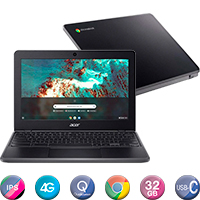 Notebook Acer 11,6'' Snapdragon 7c 4gb 32gb Chrome