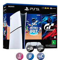 Consola Digital Ps5 Slim 16gb 1tb Blu-ray Dvd Astro Bot + Gran Turismo 7