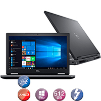 Notebook Dell 17,3'' Core I7 16gb 512gb Win10 Pro