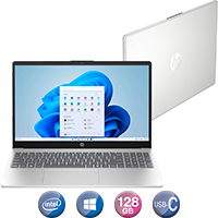 Notebook Hp 15,6'' N200 8gb 128gb Win11