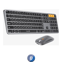 Combo Mouse y Teclado Retroiluminado Bluetooth ProtoArc Km100-a