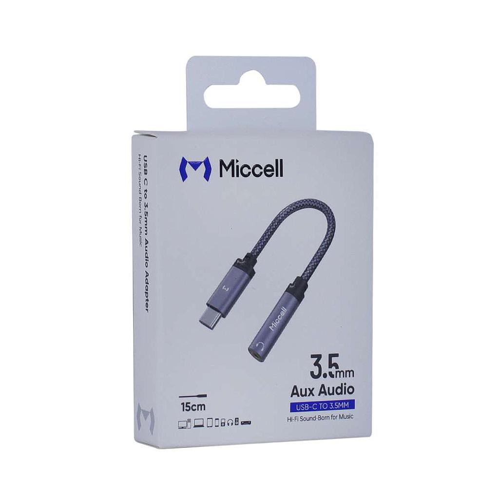 CABLE ADAP TIPO C A 3.5MM MICCELL VQ-AUX004