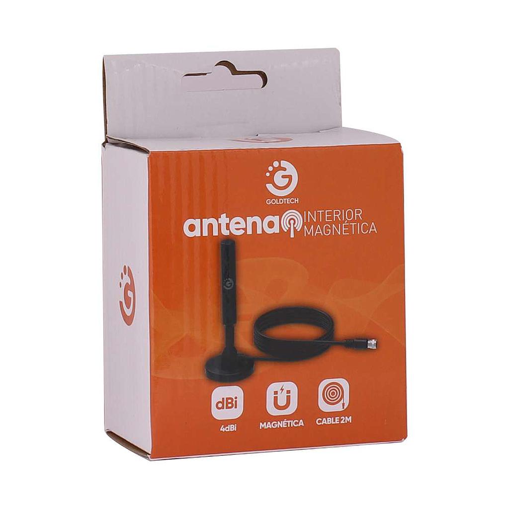 ANTENA TV INTERIOR MAGNETICA 2MTS GOLDTECH