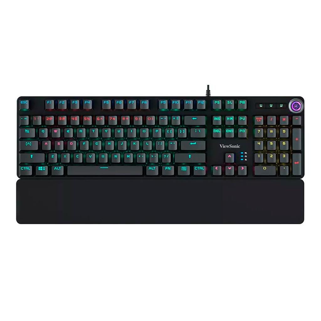 Teclado Gaming Usb ViewSonic Retroilumiinación Rgb Español