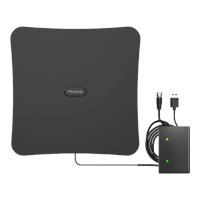 Antena Digital Para Tv Philco Ptv5304a Vhf y Uhf Filtro 4G