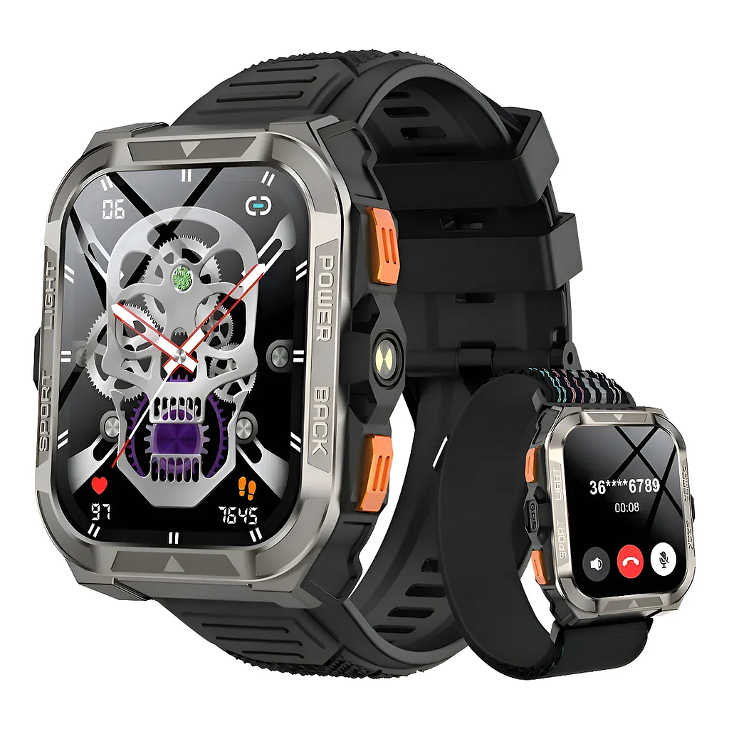 Reloj Inteligente Smartwatch Blackview W80 Pro 1.91 Linterna Negro Negro