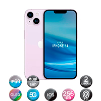 iPhone 14 6,1'' 5G 6gb 256gb Dual Cam 12mp