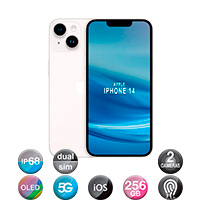 iPhone 14 6,1'' 5G 6gb 256gb Dual Cam 12mp