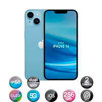 iPhone 14 6,1'' 5G 6gb 256gb Dual Cam 12mp