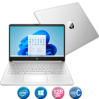 Notebook Hp 14'' N150 8gb 128gb Win11