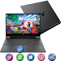 Notebook Gamer HP 15,6'' Core I5 16gb 512gb Win11 Rtx3050