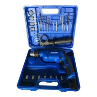 Kit Taladro Percutor Hyundai 600W + Valija C/Herramientas 28Pcs