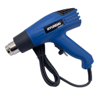 Pistola De Calor Hyundai Hyhg02 2000W  Hasta 600°C