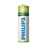 Pila recargable Philips R6b2a245/97 2450mAh 1,2V Pack X2