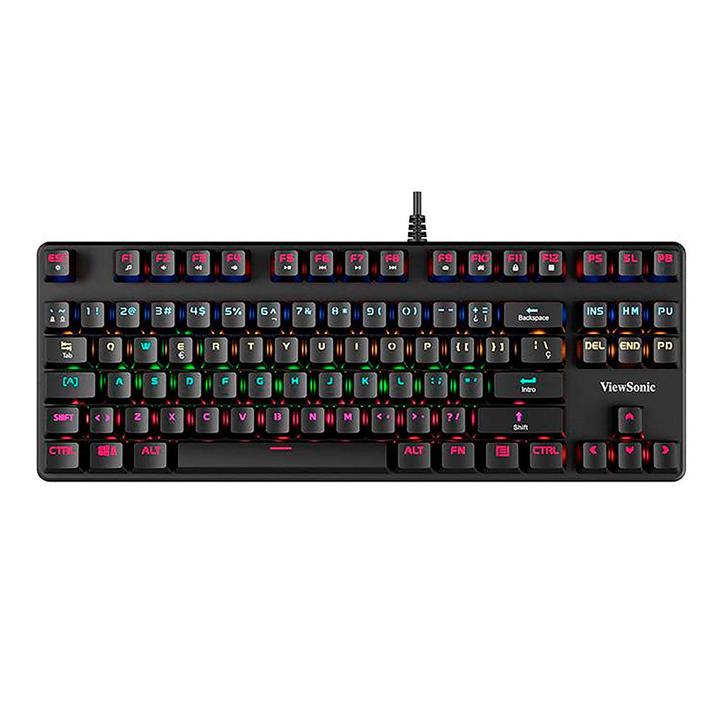 Teclado Gaming Usb A ViewSonic Ku520 Inglés Mecánico Rgb