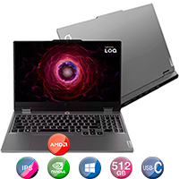 Notebook Gamer Lenovo 15,6'' Ryzen 7 16gb 512gb Win11 Rtx4070
