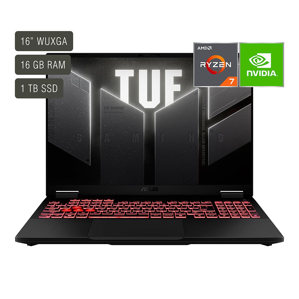 Notebook Gamer Asus Tuf 16'' Ryzen 7 16gb 1tb Win11 Rtx5050