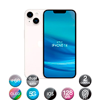 iPhone 14 6,1'' 5G 6gb 128gb Dual Cam 12mp