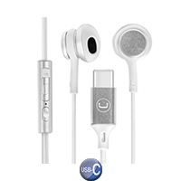 Auriculares Cableados Usb C Unno Hs7005wt 30mW