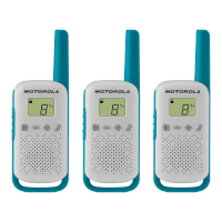 Radio 2 Vías Motorola T114 25km 22 Canales Pack x3