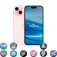 iPhone 15 6,1'' 5G 6gb 256gb Dual Cam 48mp