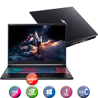 Notebook Gamer Acer 16'' Ryzen 7 16gb 1tb Win11 Rtx5070