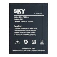 Batería Para Repuesto De Cel Sky Elite P55 Max Li-Ion 2000mah 