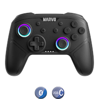 Gamepad Inalámbrico Marvo GT-80 Multiplataforma Vibración