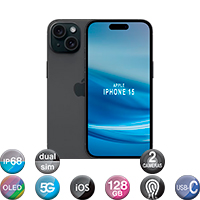 iPhone 15 6,1'' 5G 6gb 128gb Dual Cam 48mp