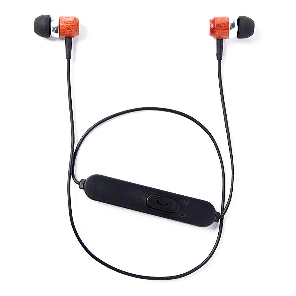 Auricular Wrlss Vivitar Bt Acabado En Madera - BLACK