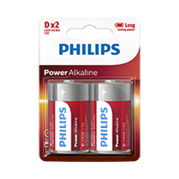 Pila D Alcalina Philips Lr20p2b/97 Pack x2 1,5V