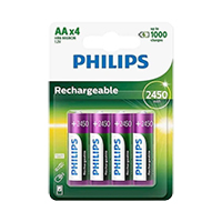 Pila AA Recargable Philips R6b4a245/97 Pack x4 2450mAh