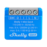 Relé Inteligente Shelly Wifi Bluetooth Zigbee 1 Canal 8A