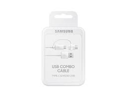Cable de Datos Samsung 2en1 - Tipo C + microUSB (Original)