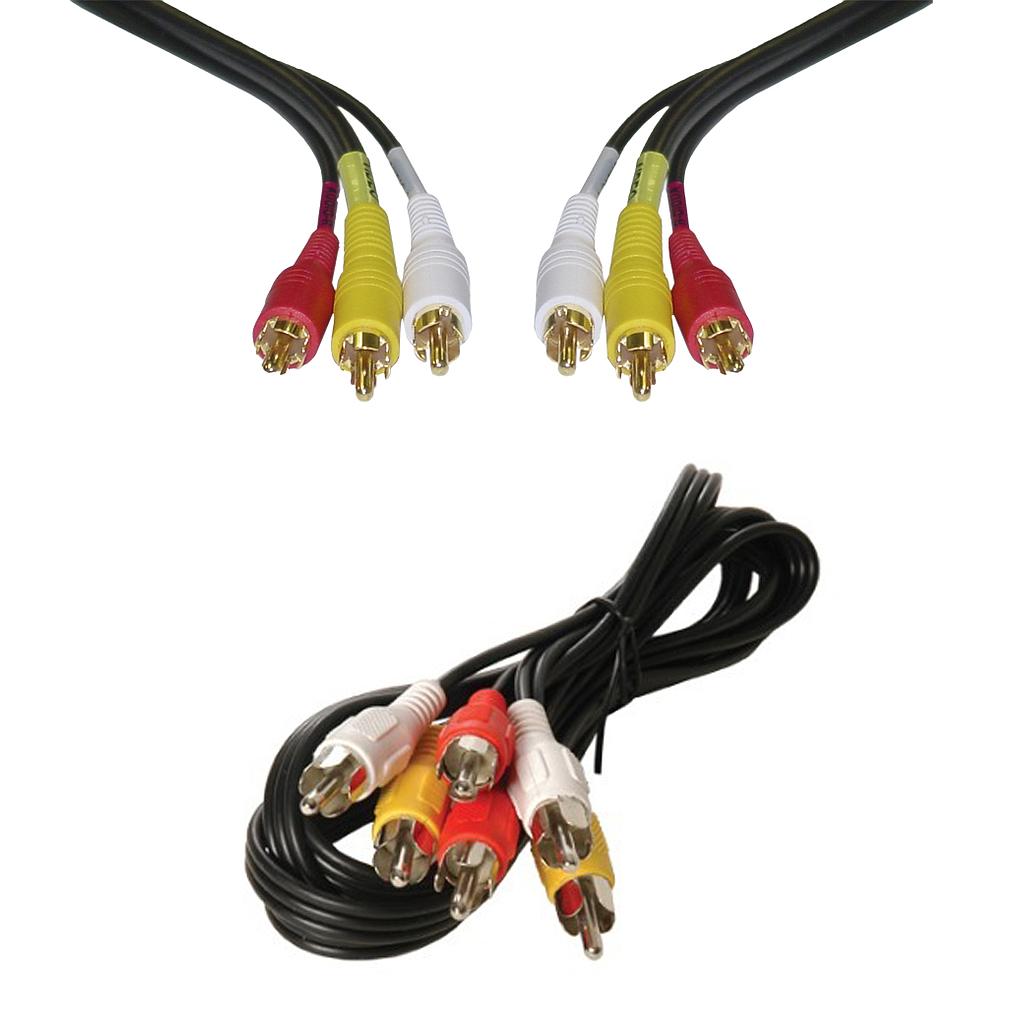 Cable Audio y Video RCA 1,5 Metros