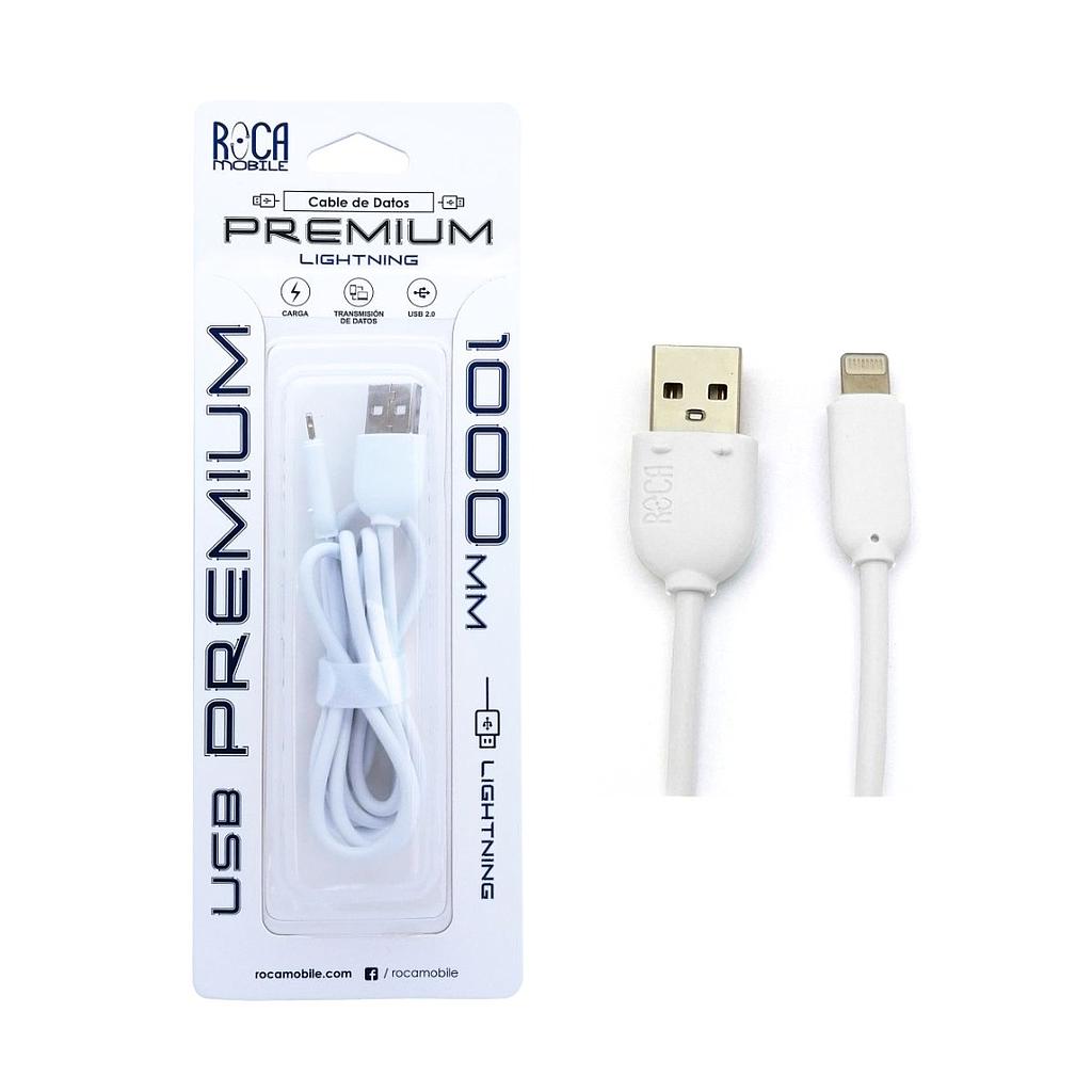 Cable de Datos Roca Lightning Usb TPE - 1 Metro