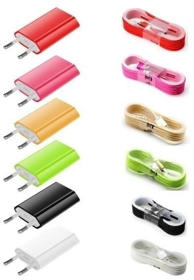 Cargador de 1 Amper C/Cable Mallado Micro USB Ipró